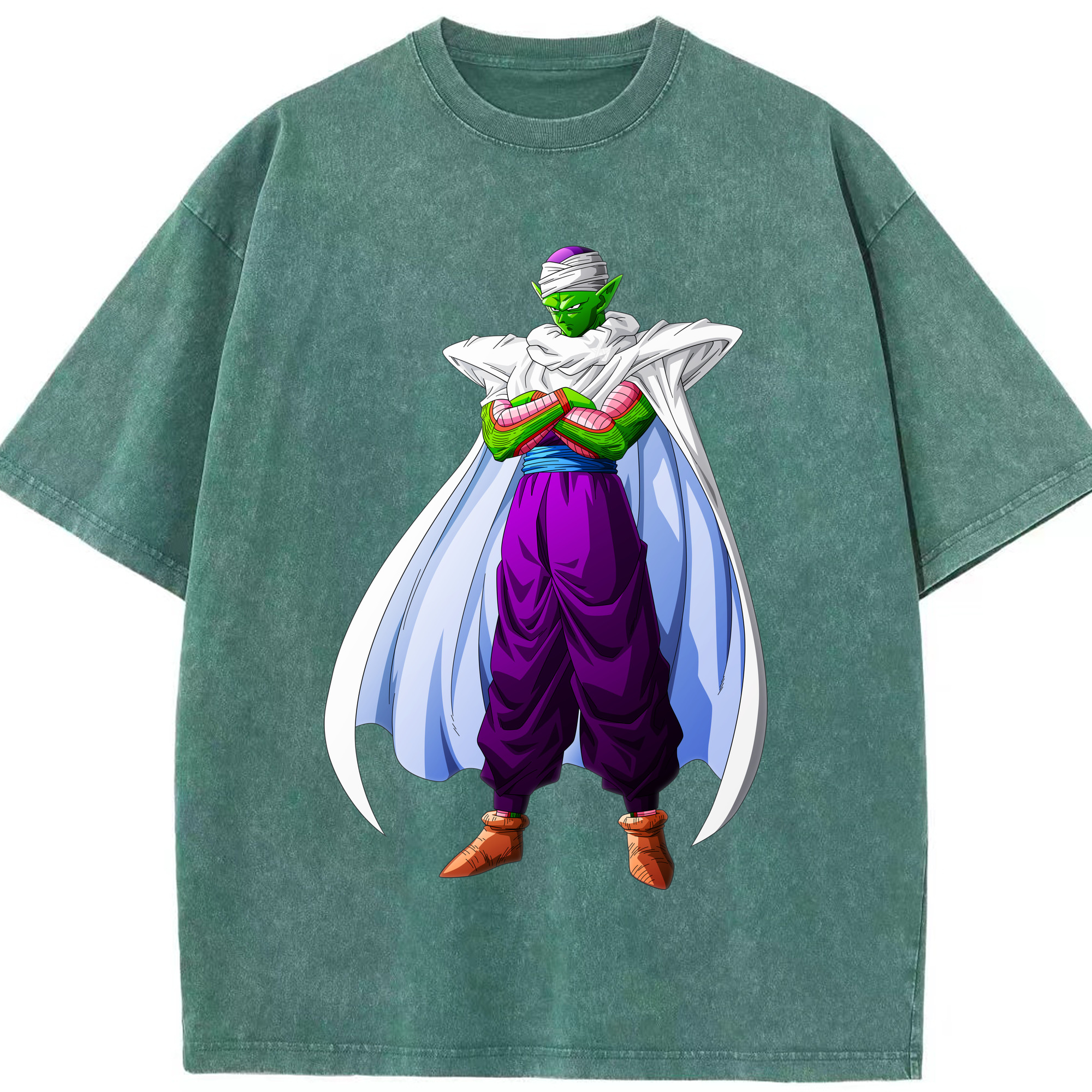 （画像用） ドラゴンボール ピッコロ DRAGON BALL Piccolo 綿100% ヴィンテージ風 半袖Tシャツ（フロントプリント）
